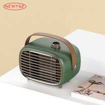 뉴이즈 캠핑 탁상용 미니온풍기 450W 700W, 녹색