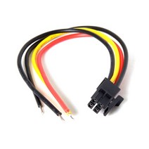 Xiwai Chenyang ATX Molex 마이크로 핏 피치 3.0mm 4 핀 수-오픈 와이어 전원 어댑터 케이블 15cm 20AWG UL1007, 01 기타 (ae˚) frequ