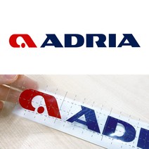아드리아 스티커 ADRIA 데칼 카라반 스티커, 신형, 62cm, 레드+다크블루