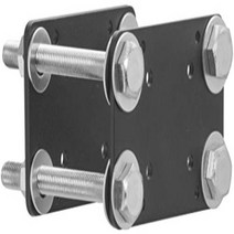 iBOLT Forklift and Warehouse Vehicle Pillar Bracket/Mount - Made Out of Heavy Gauge Steel - for All, 1, Black