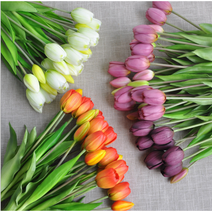 튤립조화 꽃다발 인테리어조화 망고튤립, 옐로우