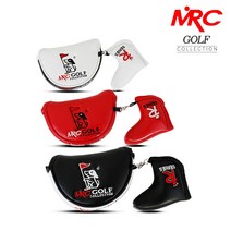 엠알씨골프 미드 반달형 퍼터커버, 화이트