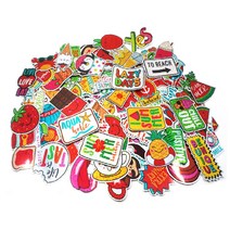 캐리어 스티커 노트북 바이크 리폼 흠집커버 차량 데코, 컬러풀 메탈타입B 100장