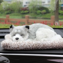 차량용 실내용 잠자는 강아지 고양이 제습인형, 리얼펫(큰 사이즈), 허스키