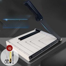 종이 절단기 커터 사진 자르기 수동, (나무B3) 무료가위+만능칼+젤펜