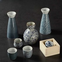히노끼 도쿠리 사케잔 일본 세트 쥰마이 쿠보타, 와인 워드 술잔 25ML(세라믹)