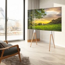 75인치 이젤형tv거치대 이젤형tv스탠드 삼성 LG 호환 티비이젤 이젤tv 티비다리, 40-75인치/MK-1247(화이트)