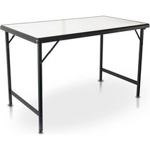 CampAir 휴대용 접이식 캠핑 테이블 알루미늄 대형 45 X 23 W, 115 x 60 x 71 cm (Large)