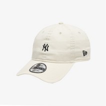뉴에라 [뉴에라][공용]언스트럭쳐 MLB 워시드 미니 로고 뉴욕 양키스 볼캡 크림 (12836195)