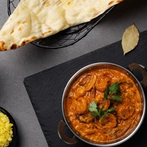 베나레스 맛있는 인도커리와 난 세트 (캠핑 집들이 파티세트 3+4), 치킨티카마살라, 카다이프라운, 버터치킨(플레인난4개)
