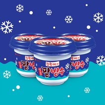 일품 팥빙수 240ml 롯데제과 퍼먹는 빙수 컵 아이스크림, 7개, 230ml