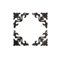 가구 장식 거울 스티커 3D Wallsticker 아크릴 자체 접착 골드 슬리버 캐비닛 코너, [01] black, [03] 20cm