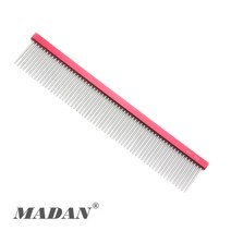 마단 푸들콤 엉킴제거빗 칼라콤, 1개, MAC-250W Red