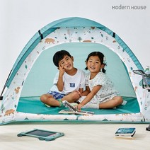 [MODERN HOUSE 중계점] ON키즈캠핑 숲속친구들 키즈텐트 PY0522016, 블루혼합