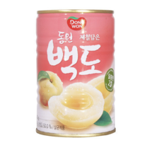 동원 백도 복숭아 통조림, 400g, 10개