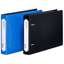 문화 PP 2공D링바인더 가로형 A5 B440-6, 1, 흑색