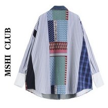 데님원피스 MSHI CLUB 올봄 패션데님 투피스 꽃무늬 셔츠