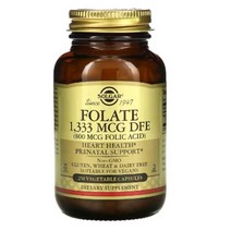 솔가 엽산 800 mcg 베지 캡슐 250정 Solgar Folate 1333 DFE Folic Acid 폴릭 애시드, 1개, 250정 1통