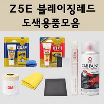 현대 Z5E 블레이징레드 2개세트 주문 자동차 차량용 붓펜 스프레이 카페인트 도색 제네시스 일렉트리파이드 G70 G80, 01.붓펜: Z5E 블레이징레드 주문 (당일발송)