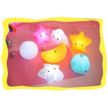 LED 감성 무드등 햇님 달님 구름 별 공룡 태양 건전지 아이방 원룸 작은방 인테리어, 브론토(하늘)