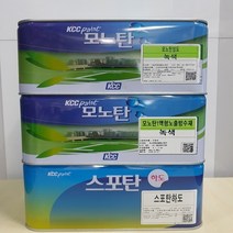 KCC페인트 스포탄하도 4kg 옥상방수용 우레탄페인트 하도 투명