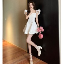엄마돌원피스 드레스 피로연 촬영 돌잔치 예복 흰색