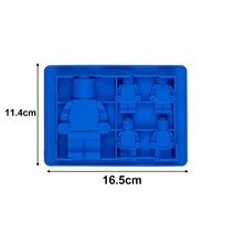 로봇 초콜릿 실리콘 몰드 빌딩 블록 캔디 아이스 트레이 DIY 젤리 퍼지 키즈 파티 테마 베이킹 도구, [02] 2