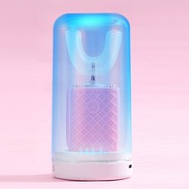 전동 음파칫솔 성인 자동 충전식 자형 실리콘 치아 미백 위한 푸른 빛, 2-2-6소독