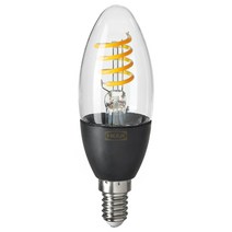 이케아 트로드프리 LED전구 E14 250루멘 2200K 무선밝기조절 웜화이트 샹들리에 6x16cm, 1개, 이미지참조