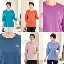 로즈맘 콘비핫픽스티셔츠 5060 중년여성옷 중년티셔츠 중년여성의류