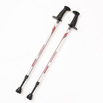 ACTIVATOR™ 균형 및 재활용 폴 / 안정성 / 걷기 / 노르딕 워킹 폴, Silver with red and dark gray