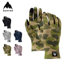 버튼 BURTON 스키 스노우보드 이너장갑 스마트폰 터치 Touchscreen 라이너, Gray Heather