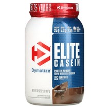 Dymatize 엘리트 카세인 리치 초콜릿 907g(2lbs), 907.18g, 1병, 907g