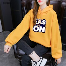 크로스보더팩토리가을면포함후드여상레터링프린트탑얇은빅사이즈여성의류트렌드