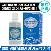 광동 맑은 덴탈케어 가글액 치약 250ml 치아 미백 화이트닝 유지 튼튼 구강 청결 상쾌 충치 예방 구취 제거 심미 잇몸 가글엑 추천 가족 시원한 효과 좋은 양치 전 칫솔 전, 2개입