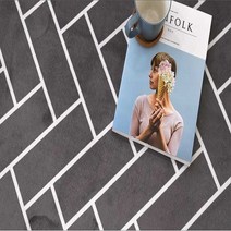 헤링본 극세사 카페트 러그 그레이100X150 거실 침실 가을 겨울 국산 카페트
