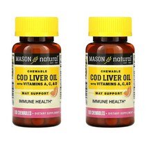 메이슨내츄럴 대구간유 비타민A C D 100정 X 2개