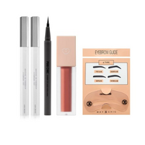 메이시크 3D 핑거팁 타투 아이브로우 틴트 2p + 샤프핏 이지 펜라이너 + 블러리즘 베이크 틴트 + 아이브로우 가이드 세트, 9세트, 다크브라운(브로우)/딥블랙(라이너)/탠저링푸딩(틴트)