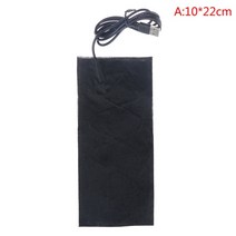 따뜻한 열선 패드 안전한 usb 충전 히팅 전기 열선 난방 14 pcs 블랙 온열 5 v 탄소 섬유 핸드 워머 필름 겨울 적외선 발열 열 매트, 1PCS