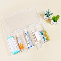 파미레 국산 악세사리 보관함 비즈통 약통, 중-5분할