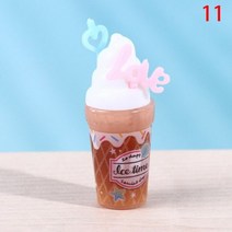 미니 밀크 쉐이크 아이스크림 레몬 우유 과일 차 물 컵 딸기 바나나 미니어처 인형의 집 액세서리 주방 완구, As pictures 16