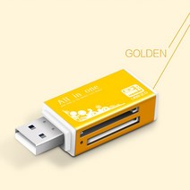 CHAIX 메모리 스틱 프로 듀오 마이크로 SD/t 플래시/M2/MS SD 어댑터에 대 한 1 카드 판독기 플래시 USB 판독기에 상위 다채로운 4, gold