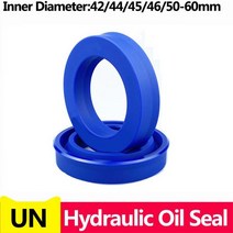UN 방사형 샤프트 씰 (IDxODxTHK) 폴리우레탄 피스톤 로드 PU 싱글 립 U 컵 오일 O-링 ID 42-60mm, 48x63x10(3pcs), 1개