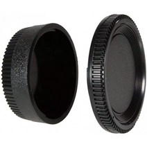 CamDesign Camera Body Cap & Rear Lens Cover Compatible with Nikon D3 D4 Df D300 D750 D700 D800 D610 D600 D70 D70S, 단일옵션