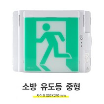 리더스 LED 피난구 유도등 벽부형 중형 320X240