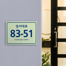 주택 도로명 주소 안내판 도로명판 간판 현판 주소판 건물번호판 사각형 오각형 축광 표지판 집명패 건물 빌라 문패, 포맥스+축광시트