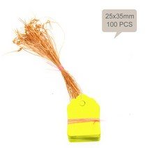 분갈이매트 MUCIAKIE 100PCS 35x25MM 식물 마커 DIY 모종 레이블 정원 꽃 냄비 PVC 태그 도구, 01 Yellow x SDL009J