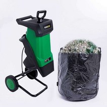 전동 목재 나무 분쇄기 2400W 나뭇가지 파쇄기 정원, 2400W 30m 전원코드