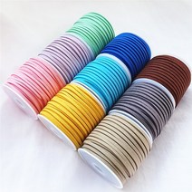 (10m) 3mm 스웨이드 쎄무끈 인조가죽 포장끈 재료, NO.9 오렌지, 10m(작은롤 안전포장)
