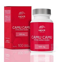 Kapok Naturals Camu Camu 100x 500mg Wholefood 비타민 C 태블릿 카무 카무 파우더를 사용하여 면역력 간 정화 및 염증 감소. Camu Camu 캡슐 또는 Camu Camu Pills로 사용 가능., 100 Count, Camu Camu Capsu